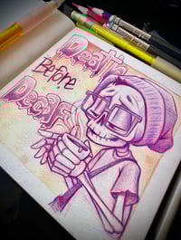 Image 2 of death before decaf (original sketch)