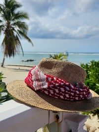 Image 1 of Keffieh Bandana  Red