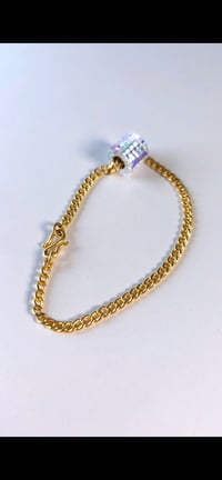 24k curb chain bracelet 