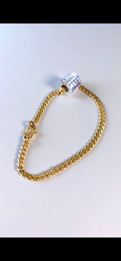 Image of 24k curb chain bracelet 