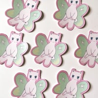 Image of Ghost Butterfly Kitty Sticker