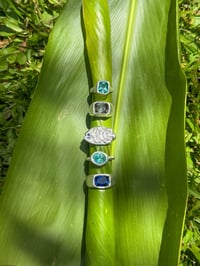 Image 5 of blue sapphire signet 