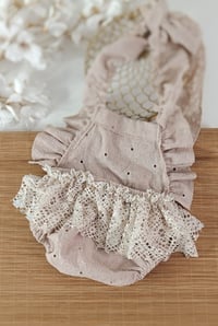 Image 3 of Boho photoshoot outfit | Bianca | age 9-12 months | sitter baby body-dress | beige floral