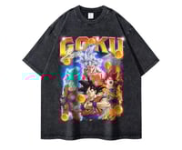 Image 1 of Dragonball oversized graphic print t-shirt Goku forms 