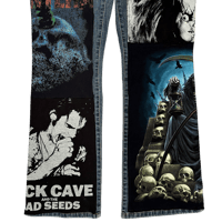 Image 2 of SHREDDED METAL JEANS