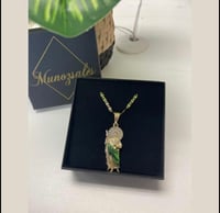 Image 2 of 14k Gold plated Necklace & St Jude Pendent