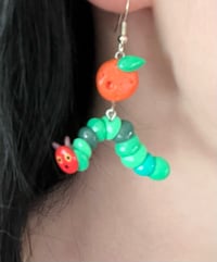 Image 3 of The Very Hungry Catepillar earrings