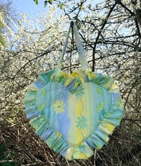 Image 1 of Watercolour Floral Heart Bag 💛🩵