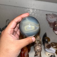 Image 4 of Orca Agate Sphere A