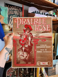 Image 1 of Prairie Rose Cowgirl Victorian Art print