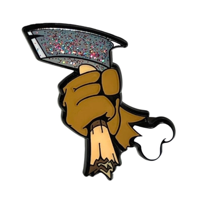 Bad To The Bone Pin - Grey Matter