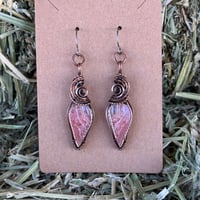 Image 3 of Rhodochrosite Earrings 💗