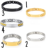 Image 2 of Men Name Plate & Bracelet
