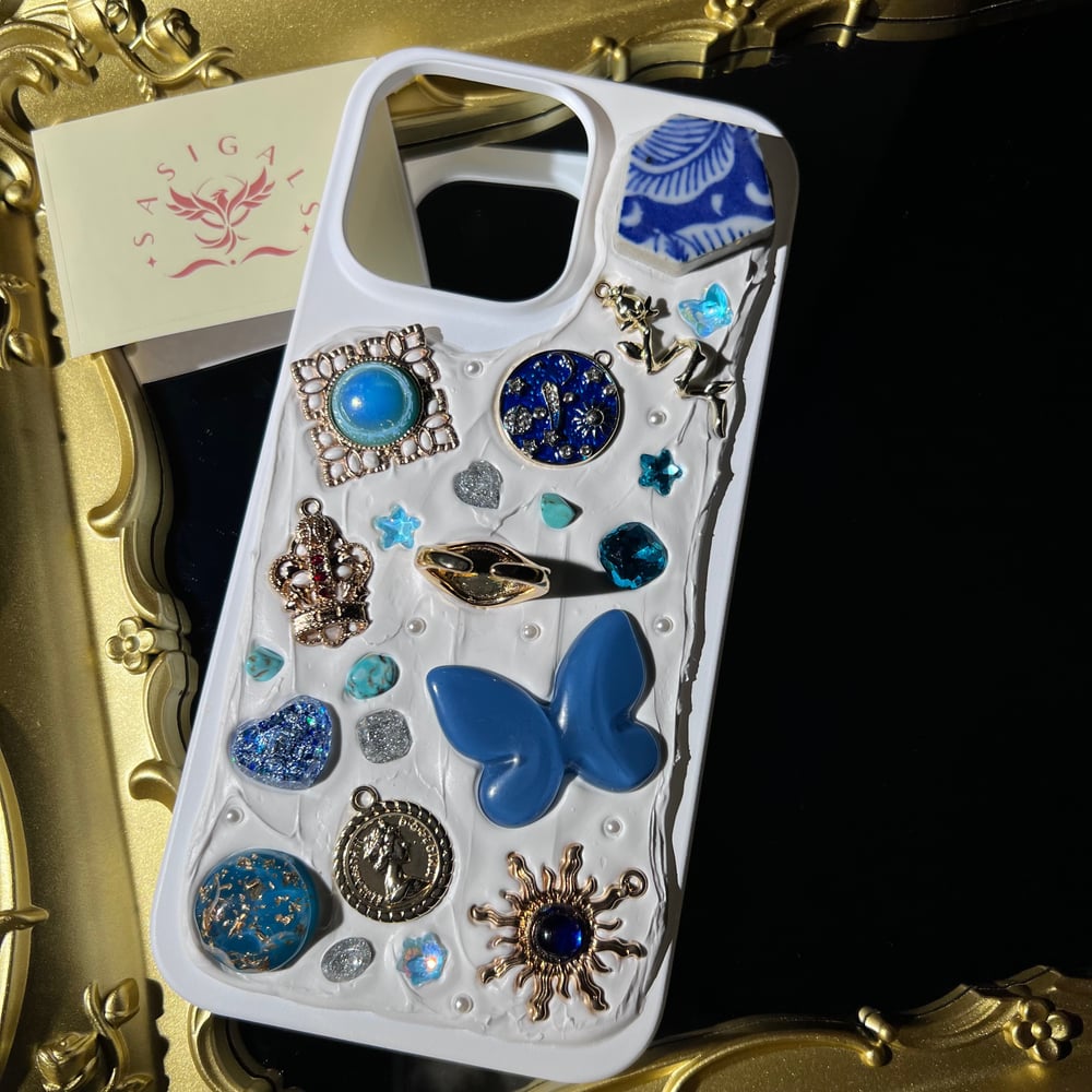 Image of Royal Blue Dominate Mosaic Phone Case For All Brand