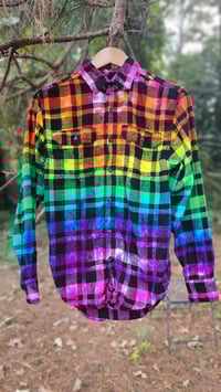Image 1 of Buffalo Rainbow Flannel