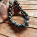 Image of Speckled Kupe'e necklace with puka and cowrie lip clasp 22 inch