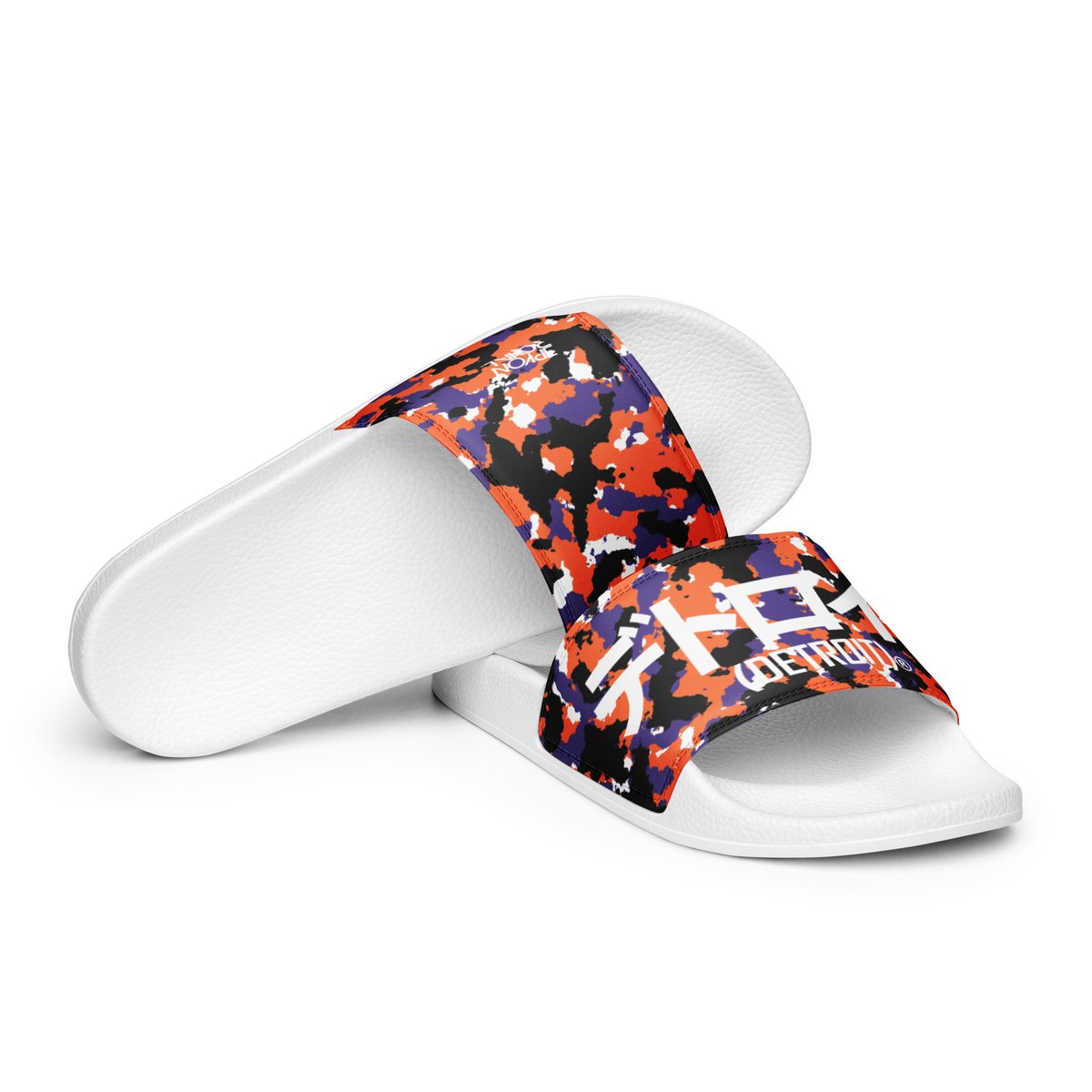 Image of Katakana Orange Dream Camo Men's Slides
