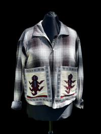 Image 1 of Large Lizard Pocket Flannel