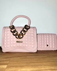 Image 1 of Blush Handbag with Mini