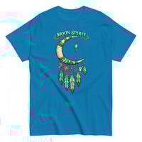Image 11 of Moon Spirit Cowgirl T-Shirt – Western Crescent Moon Feather Graphic Tee, Turquoise Southwest Boho 
