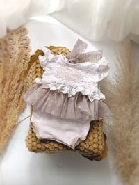Image 1 of Baby girl bodysuit for photoshoot - Clarissa - 0-3 months