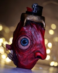 Image 7 of Mini Bic lighter sleeve-The Visceral Grin, Egg Of The King - Handcrafted OOAK