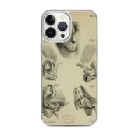 Image 18 of Vintage Book Page Anatomical Illustration Human Ear Clear Case for iPhone®