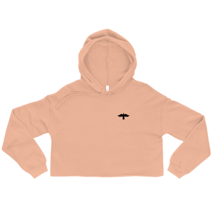 Image of Ladies Crop Raven Hoodie