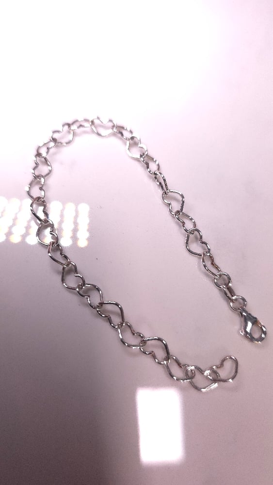 Image of Heart chain bracelet 