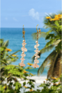 Image 1 of Pink Waterfall Earrings