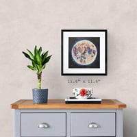 Image 4 of Limited edition embellished “the moon” fine art print