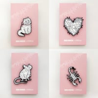 Image 1 of BRK HOUSE x HOBOCAT enamel pins 