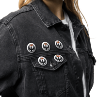 Image 5 of Rebel Loon No Kings - Set of 5 pin buttons