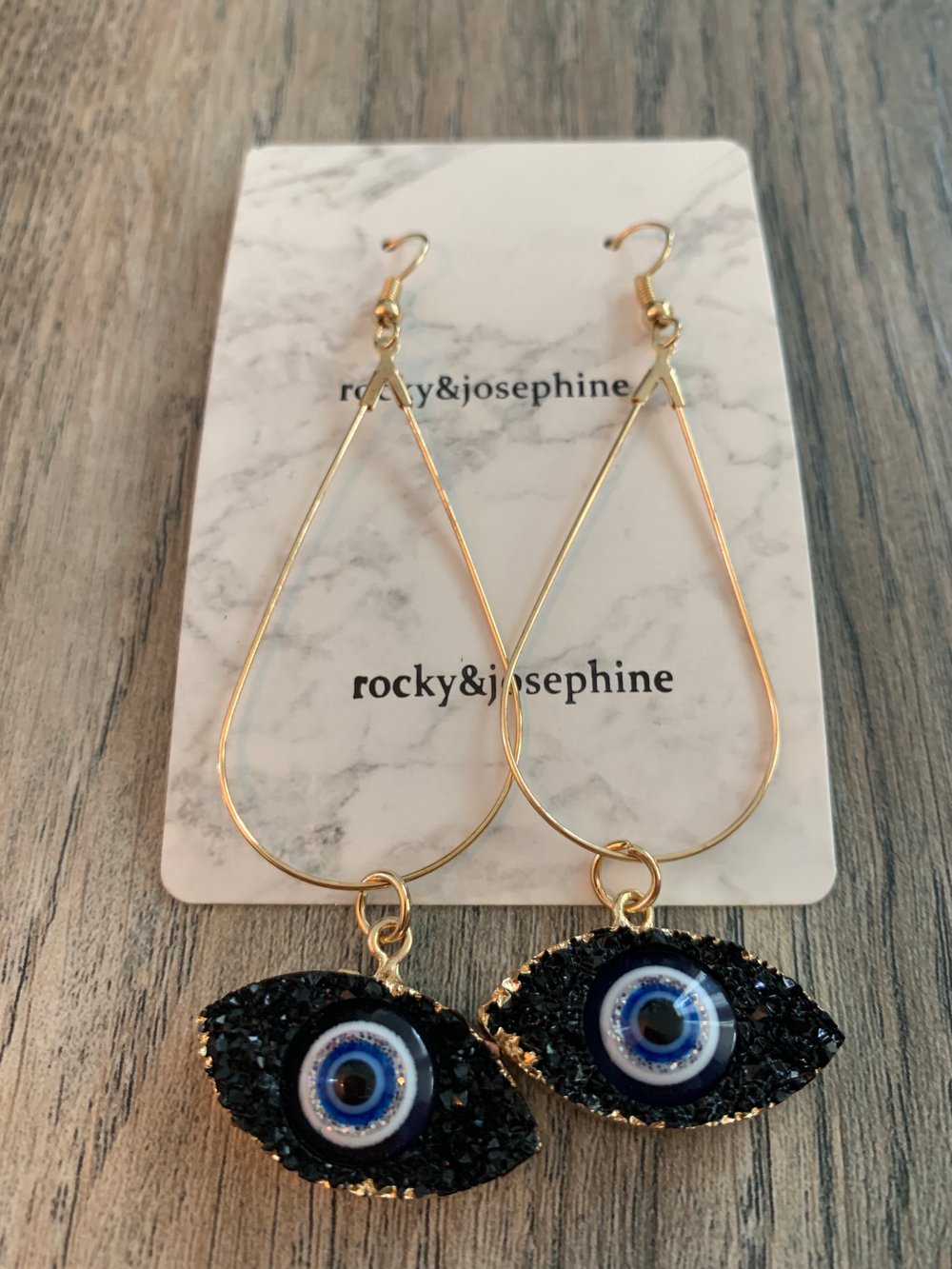 Image of Reiki Charged Mal De Ojo Earbobs