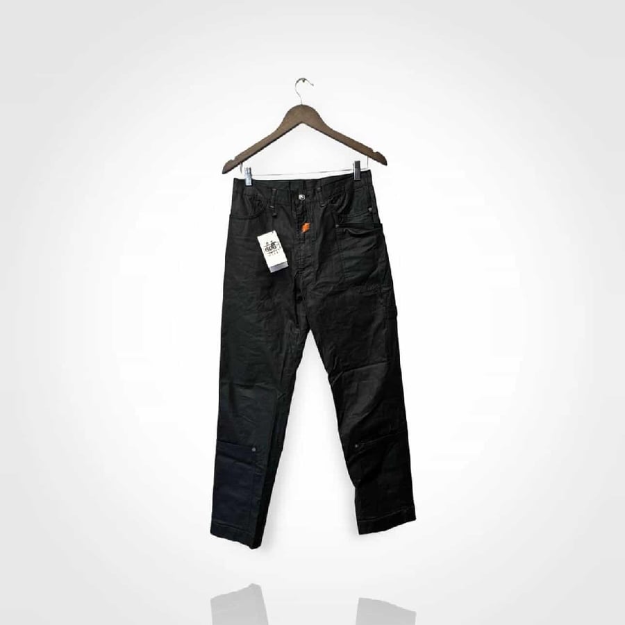 Image of 90's W.&L.T PVC Coated Painted Pants