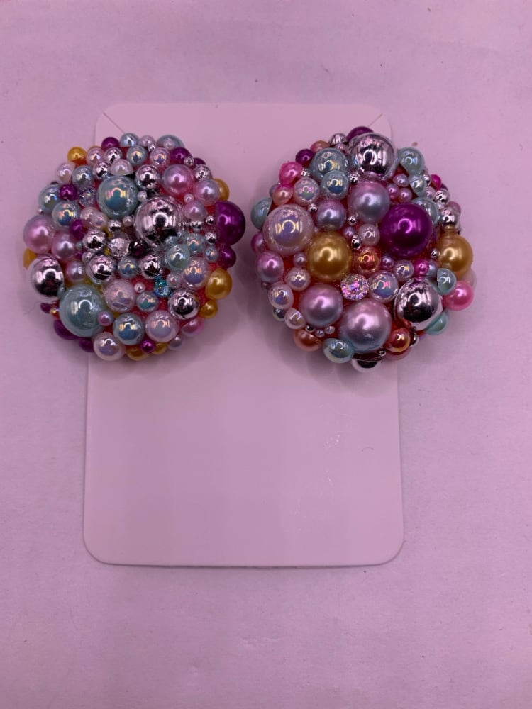 Image of Bubble Button Earrings 