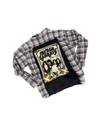 BUTTON DOWN VINTAGE FLANNEL BLACK SABBATH