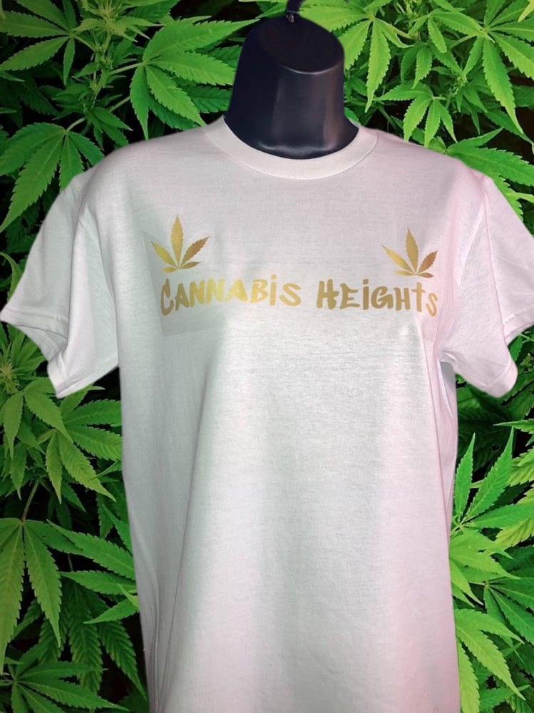 Image of Cannabis Height Golden Stamp T-Shirt