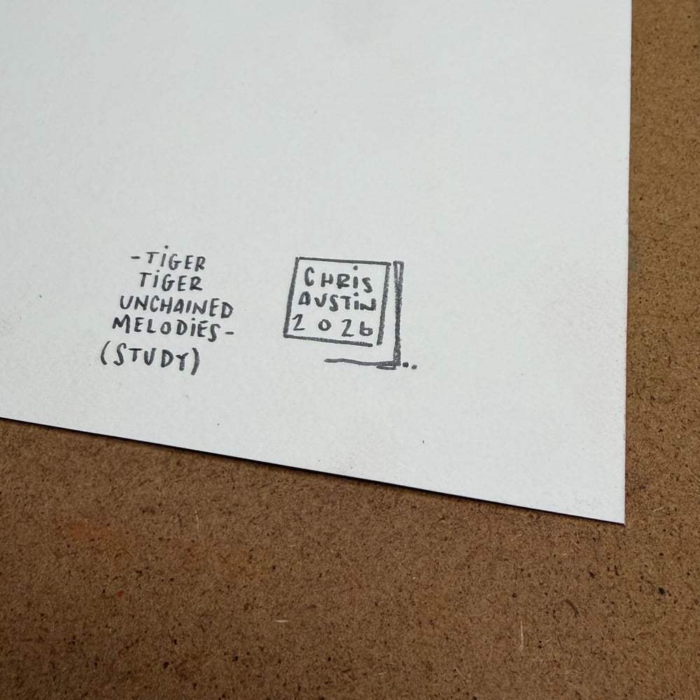 Image of -tiger, tiger, unchained melodies- (study)