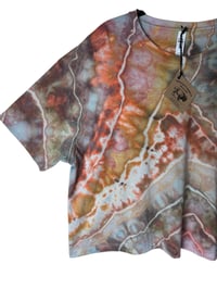 Image 3 of 2XL Crop Tee in Mojave Geode Ice Dye