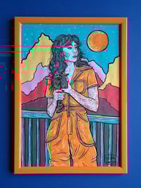 Image 1 of 'VALLDEMOSSA II' original illustration (A4, frame incl.)