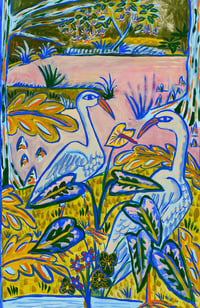 Image 1 of Artist Original Water Fowl Landscape