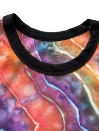 Image 3 of 4X PLUS Ladies Fitted Knit Contrast Tank in Bold Geode Ice Dye
