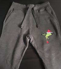 Image 4 of HOLIDAY GEAR* "Ew People" Grinch design embroidered on Hoodies or Joggers 