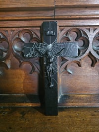 Image 1 of Large ‘2 Way’ Vintage Crucifix with preserved web D