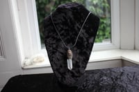 Image 5 of dead good ginuea pig paw and quartz pendant 
