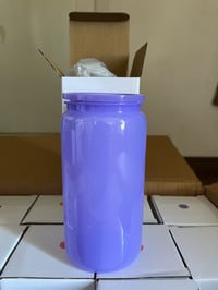 Image 6 of 16oz Macaroon Plastic Can 