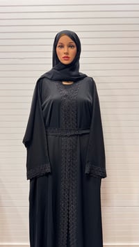 Image 2 of Lace 2 Piece Abaya premium Korean Nida