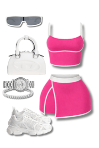 Image 1 of Sporty Chic Mini Skort Set **Great Stretch**