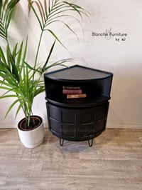 Image 6 of Large Curved sideboard in Black by Nathan